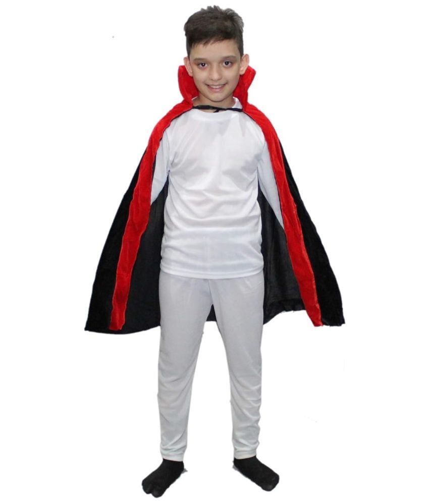     			Kaku Fancy Dresses Halloween Dracula Robe & Hat Costume for Kids Set | Halloween Dress For Boys & Girls | Dracula Vampire Robe Costume for Kids | Roleplay, Cosplay & Carnival - 14-17 Years