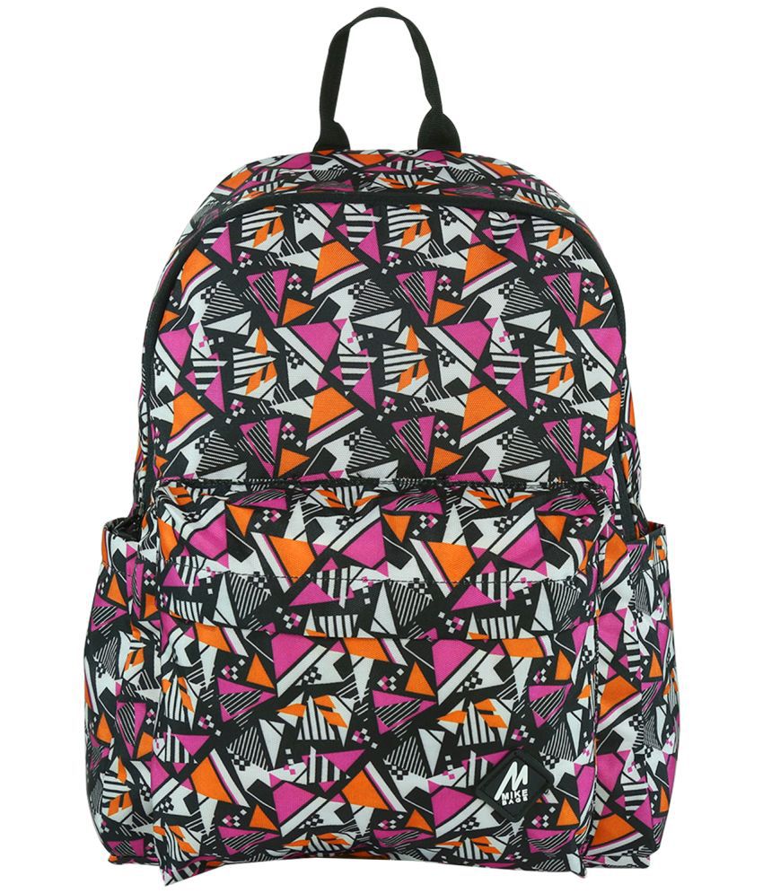     			MIKE 15 Ltrs Pink Polyester College Bag