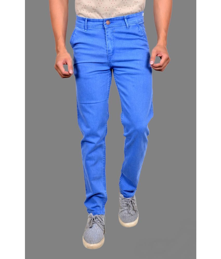     			MOUDLIN Slim Fit Basic Men's Jeans - Light Blue ( Pack of 1 )