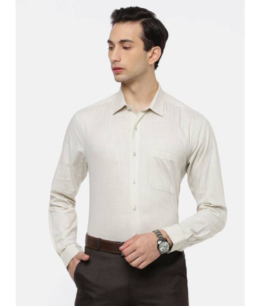     			Ramraj cotton Cotton Blend Regular Fit Full Sleeves Men's Formal Shirt - Grey ( Pack of 1 )