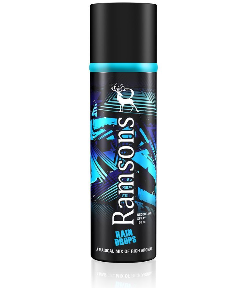     			Ramsons Rain Drops Deodorant Spray for Unisex 130 ml ( Pack of 1 )