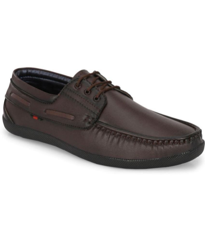     			ShoeRise Men Boat Shoes - Brown Men's Boat Shoes