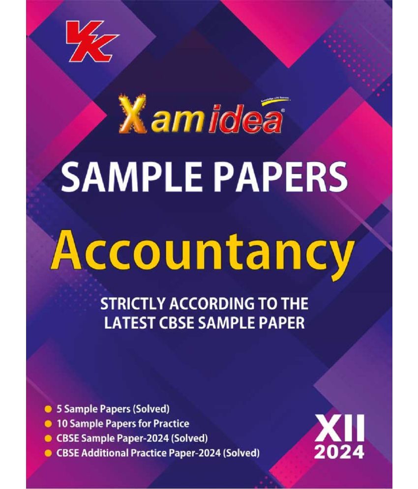     			Xam idea Sample Papers Simplified Accountancy | Class 12 for 2024 Board Exam | Latest Sample Papers 2024