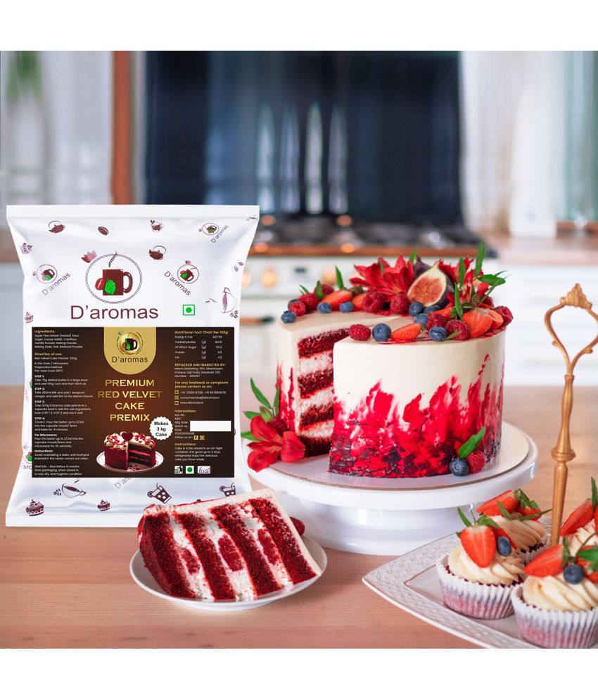    			D'aromas Premium Redvelvet Premix Cake 1 kg