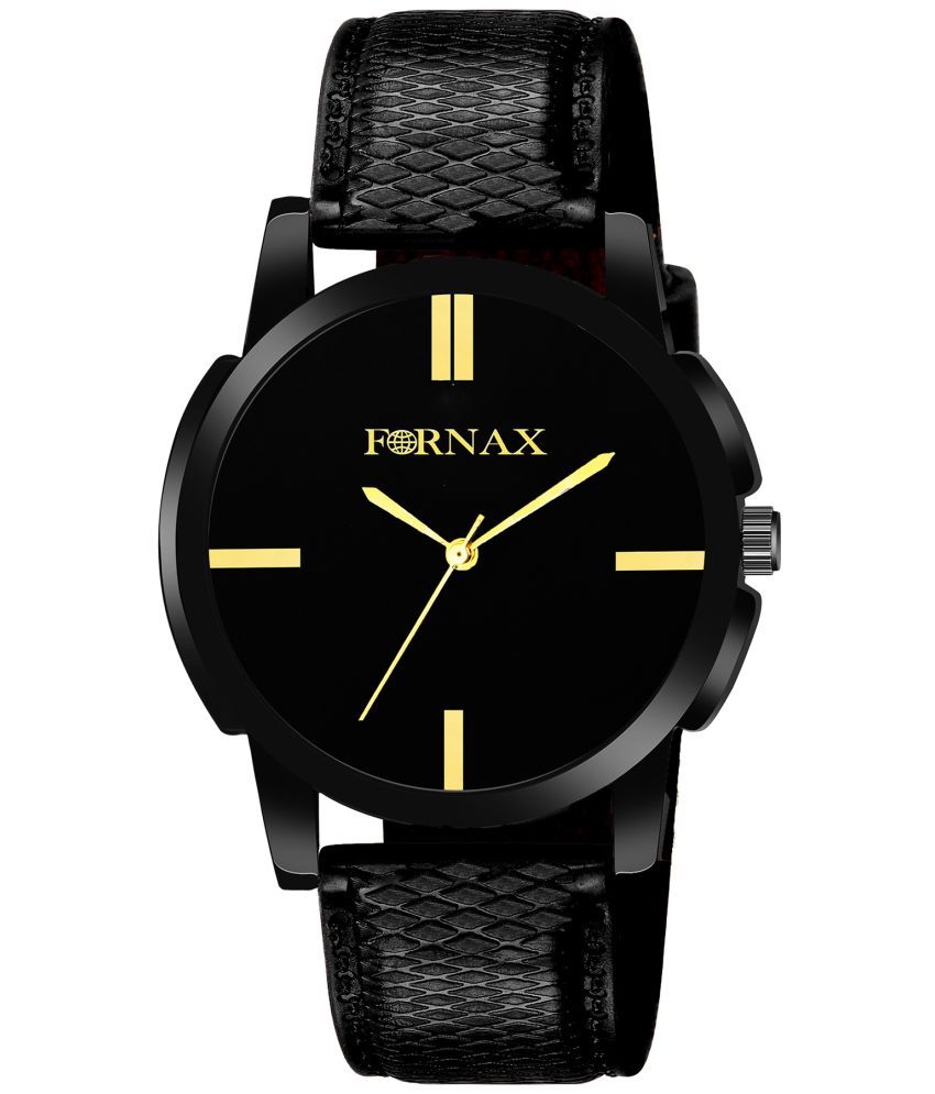     			FORNAX - Black Silicon Analog Men's Watch