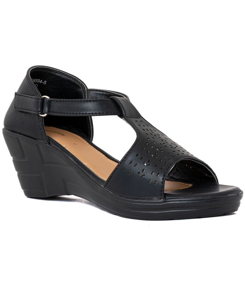     			KHADIM - Black Women's Sandal Heels