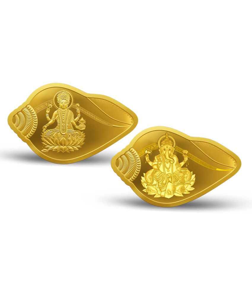     			MMTC-PAMP 24k 999.9 Lakshmi Ganesh Shankh Shape 10 gm Gold Coin (2x5gm coin set)