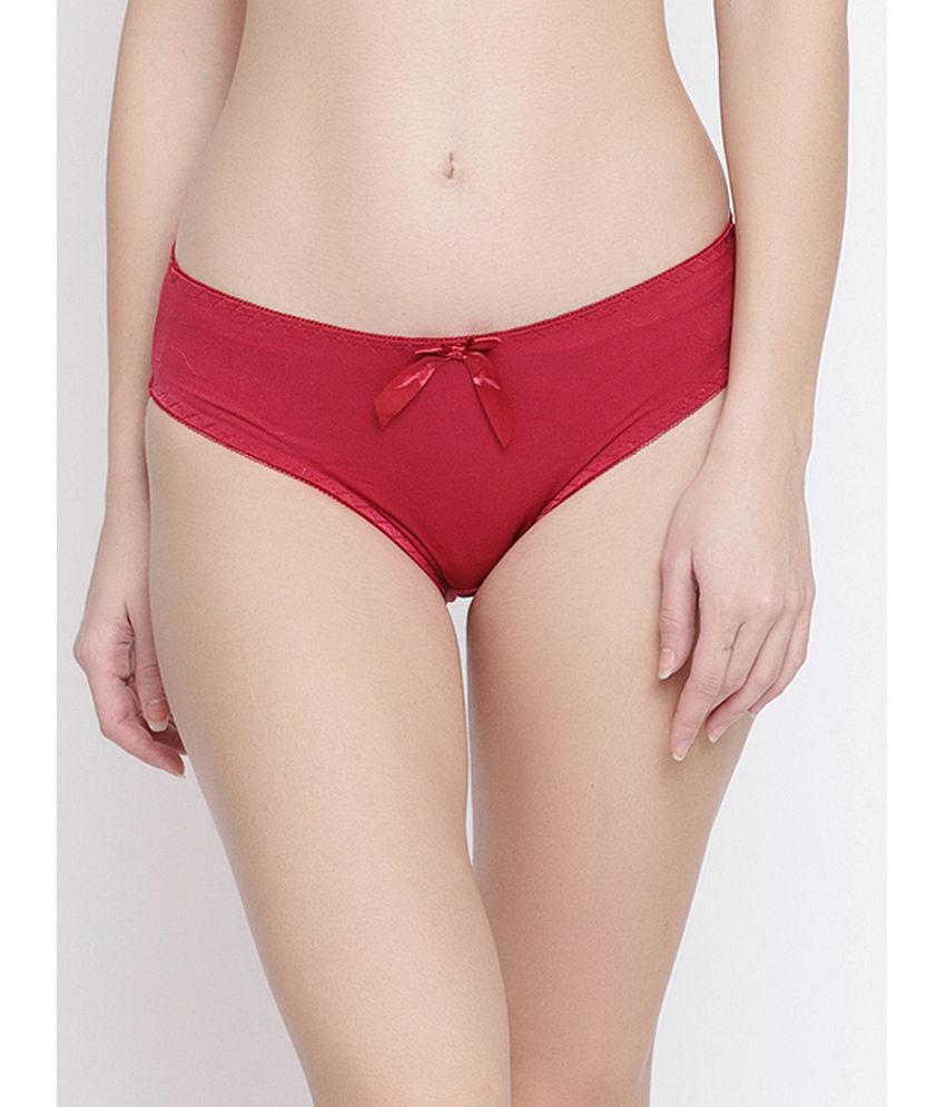     			PrettyCat - Red Polyester Solid Women's Bikini ( Pack of 1 )