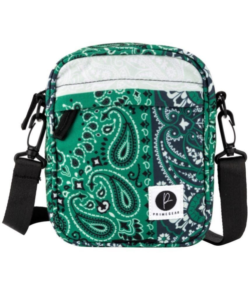     			Primegear - Green Canvas Sling Bag