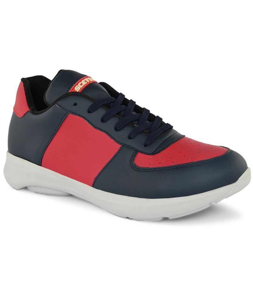     			SCETTRO Navy Blue Men's Sneakers