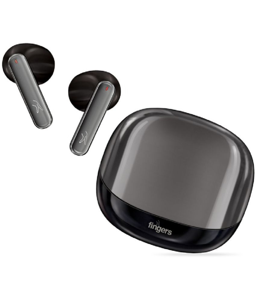 FINGERS Hi-Class Bluetooth True Wireless (TWS) In Ear 6 Hours Playback Powerfull bass IPX4(Splash & Sweat Proof) Black