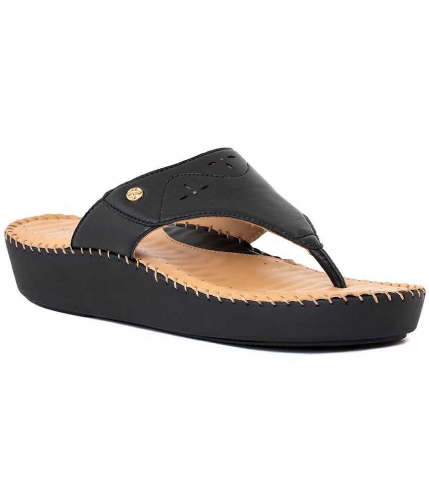     			KHADIM - Black Women's Slip On Heels