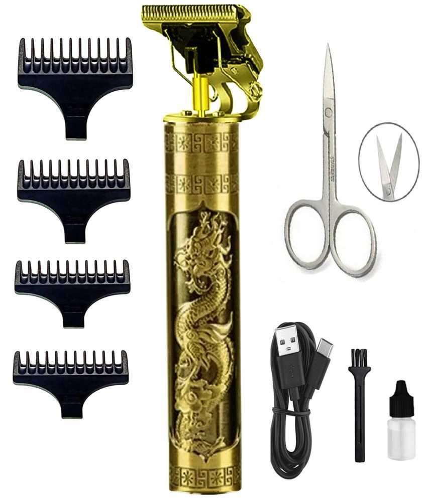     			geemy - Dragon With Scissor Gold Cordless Beard Trimmer With 60 minutes Runtime