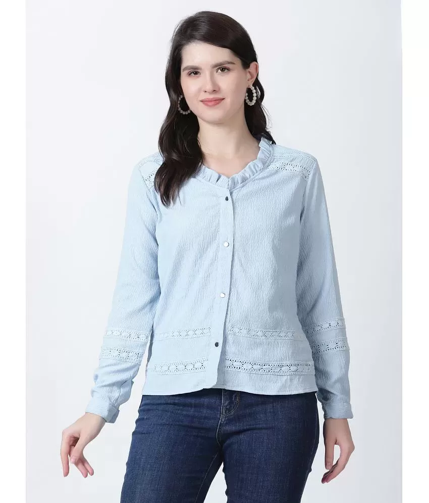 Cottinfab - Grey Rayon Women's Shirt Style Top ( Pack of 1 ) - Buy  Cottinfab - Grey Rayon Women's Shirt Style Top ( Pack of 1 ) Online at Best  Prices in India on Snapdeal