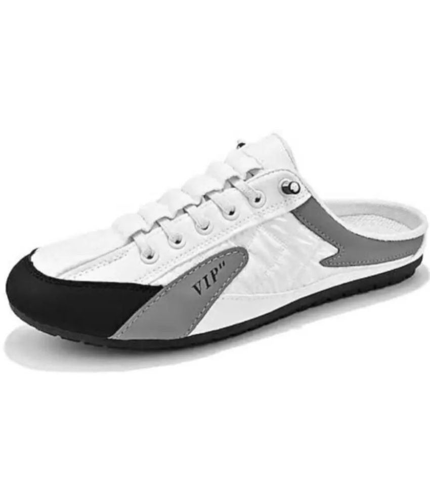     			Aadi White Lifestyle Shoes