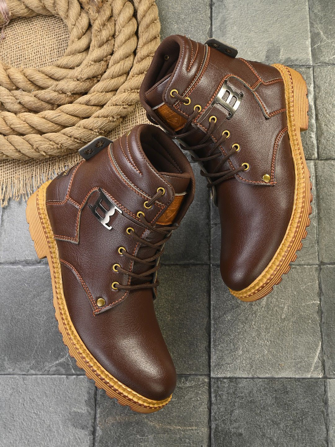     			Big Fox - Brown Men's Casual Boots