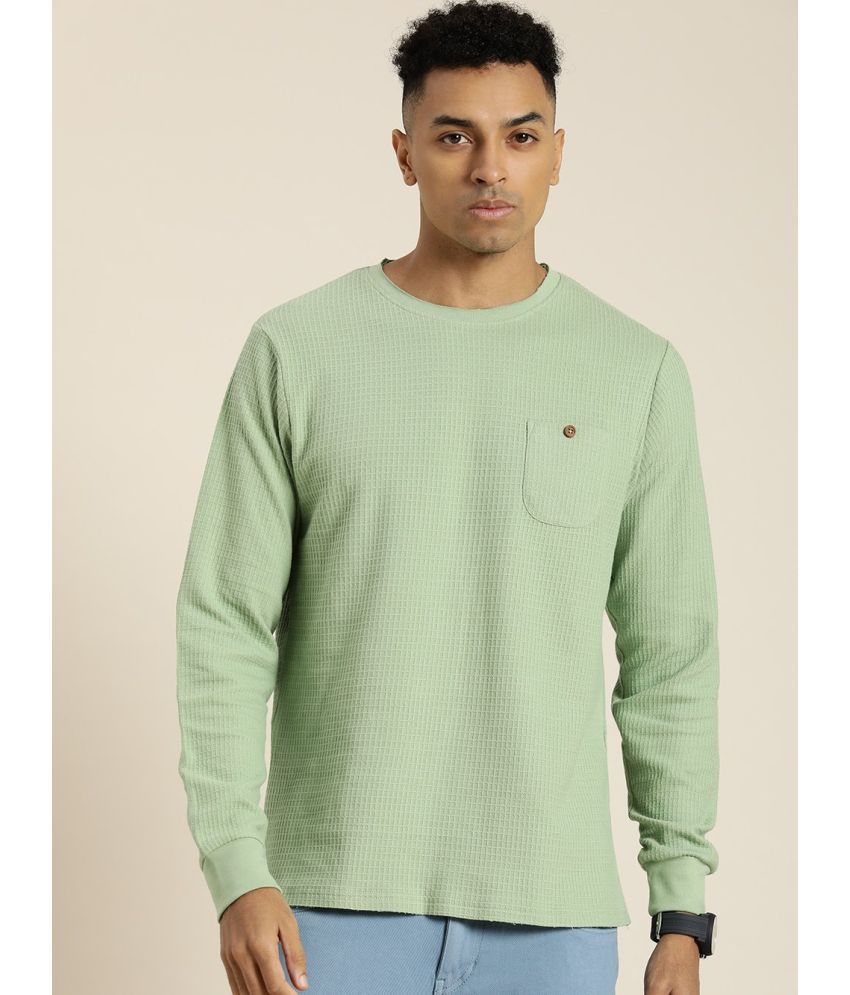     			Dillinger Cotton Regular Fit Solid Full Sleeves Men's T-Shirt - Green ( Pack of 1 )
