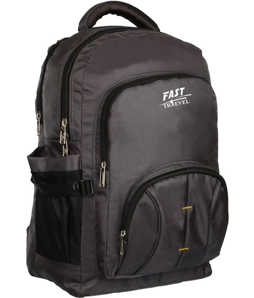     			FAST TRAVEL - Grey Polyester Backpack ( 30 Ltrs )