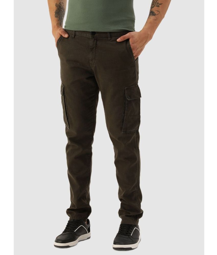     			IVOC Regular Flat Men's Cargos - Green ( Pack of 1 )