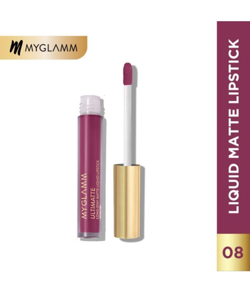     			MyGlamm Ultimatte Long Stay Matte Liquid Lipstick-Plum Goddess-2.5ml