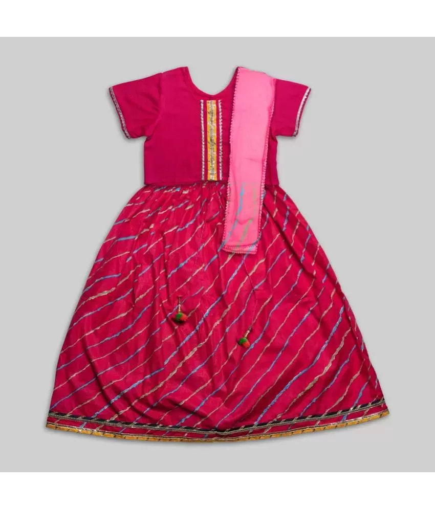 Fashion Dream - Red Silk Girls Lehenga Choli Set - Buy Fashion Dream - Red  Silk Girls Lehenga Choli Set Online at Low Price - Snapdeal