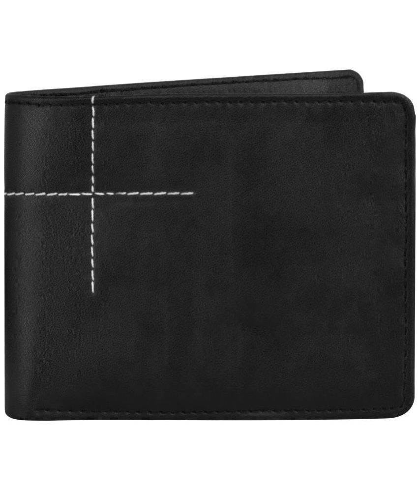     			GEEO - Black Faux Leather Men's Regular Wallet ( Pack of 1 )