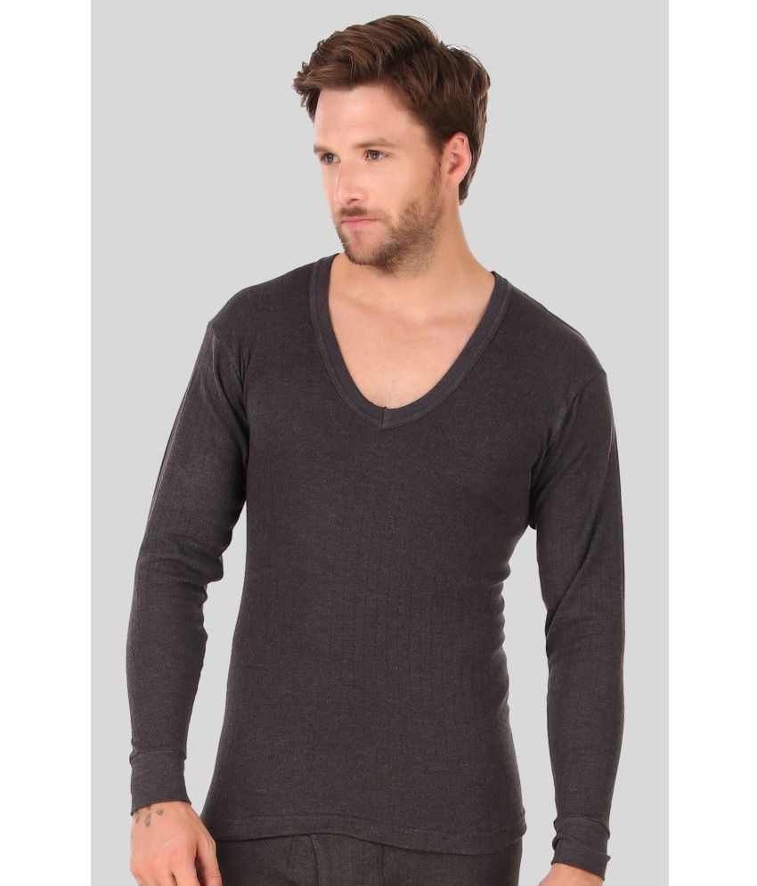     			Inner Element - Charcoal Cotton Blend Men's Thermal Tops ( Pack of 1 )