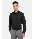 IVOC Cotton Blend Slim Fit Solids Full Sleeves Men's Casual Shirt - Black ( Pack of 1 )