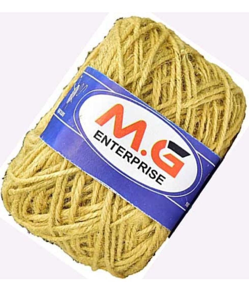     			3 Ply/Twisted Macrame Jute Cord/Dori Thread  New Mustard 100 mtr- Art-AADG