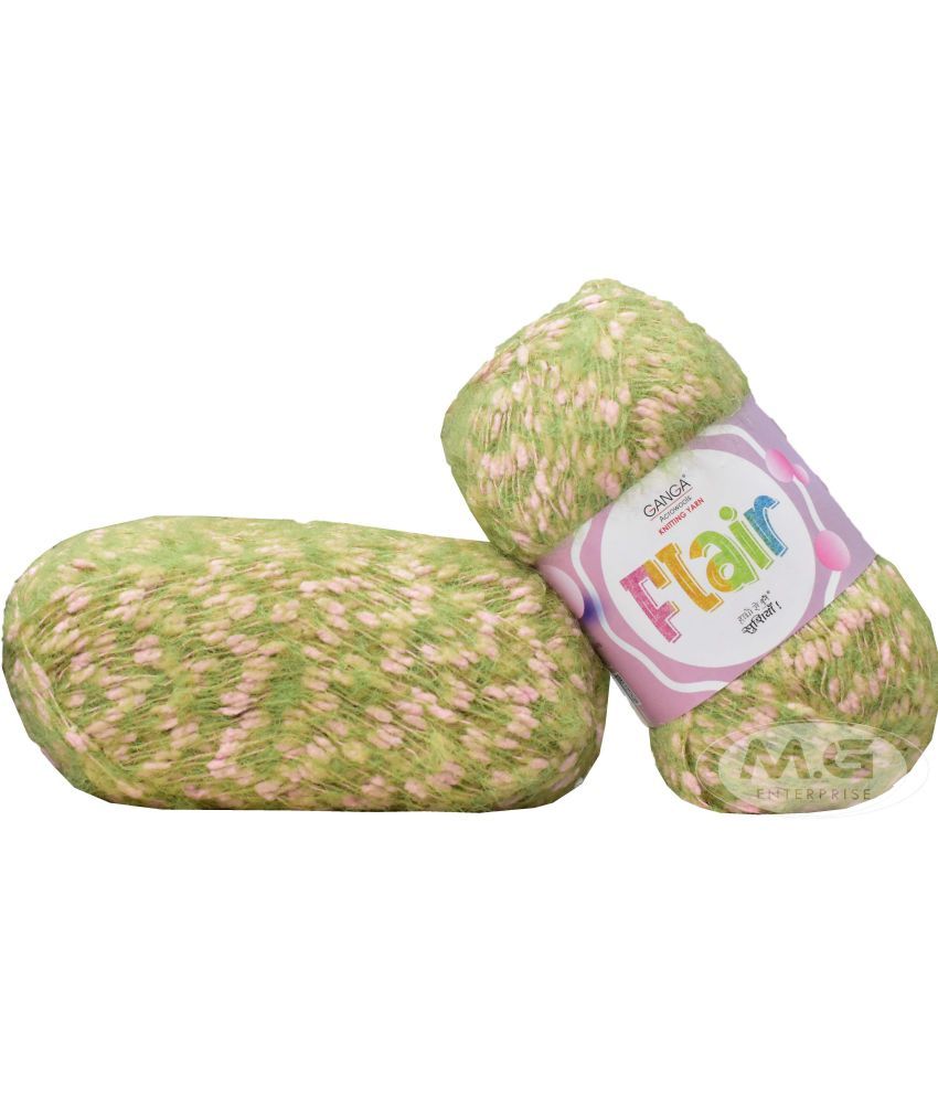     			GAN GA Flair  Apple Green 400 gms Wool Ball Hand knitting wool -B Art-AEFB