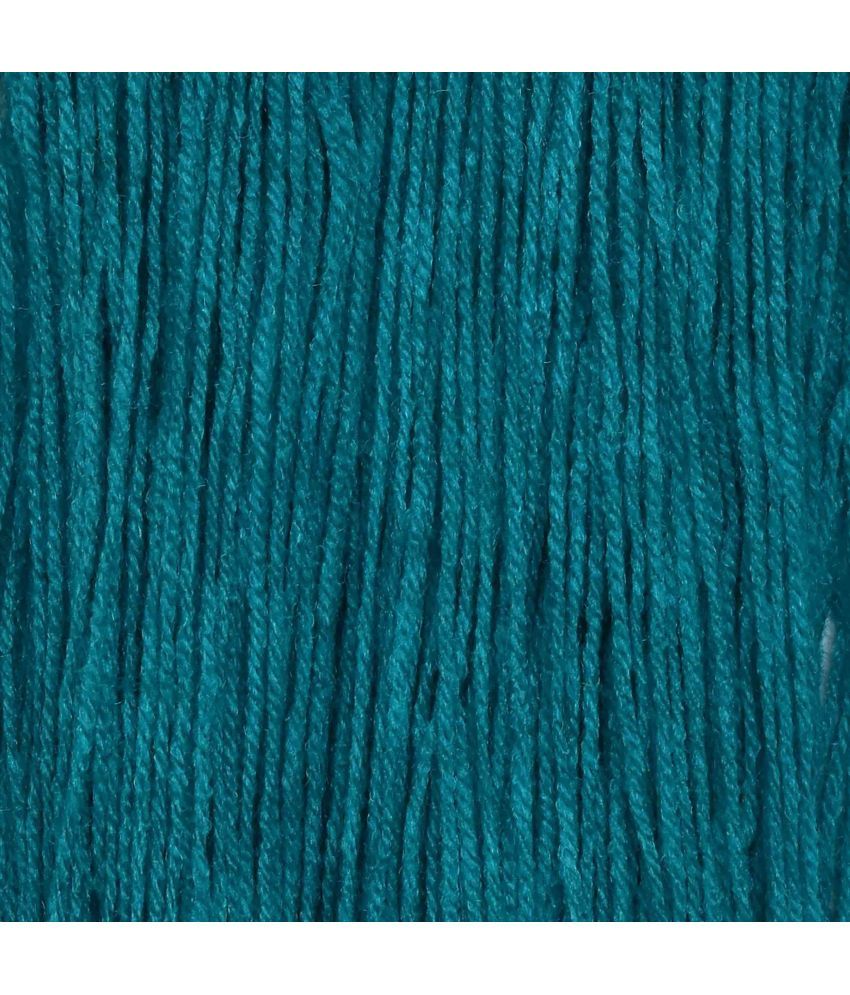     			H VARDHMAN Knitting Yarn Wool Li Teal 200 gm By H VARDHMA  EE