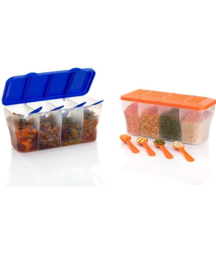     			MAGICSPOON Container Plastic Multicolor Multi-Purpose Container ( Set of 2 )