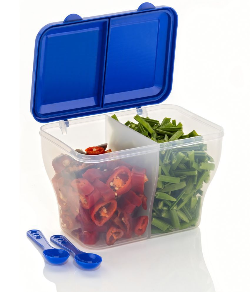     			MAGICSPOON Plastic Blue Multi-Purpose Container ( Set of 1 )