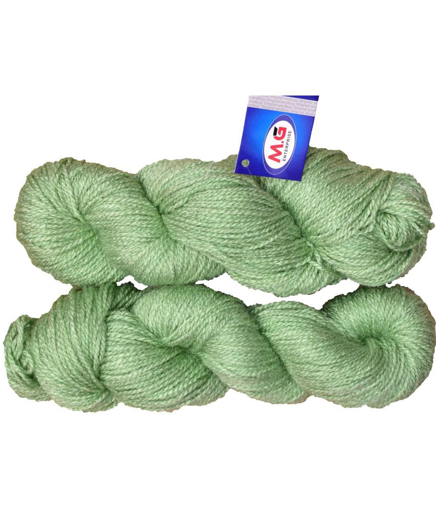     			Popeye Apple Green (400 gm)  Wool Hank Hand knitting wool / Art Craft soft fingering crochet hook yarn, needle knitting yarn thread dye  M