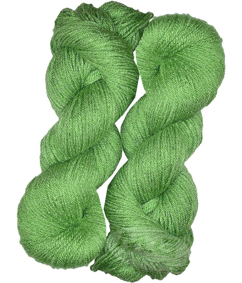     			Represents H VARDHMAN Knitting Yarn Wool Li Apple Green 400 gm Art-DBG