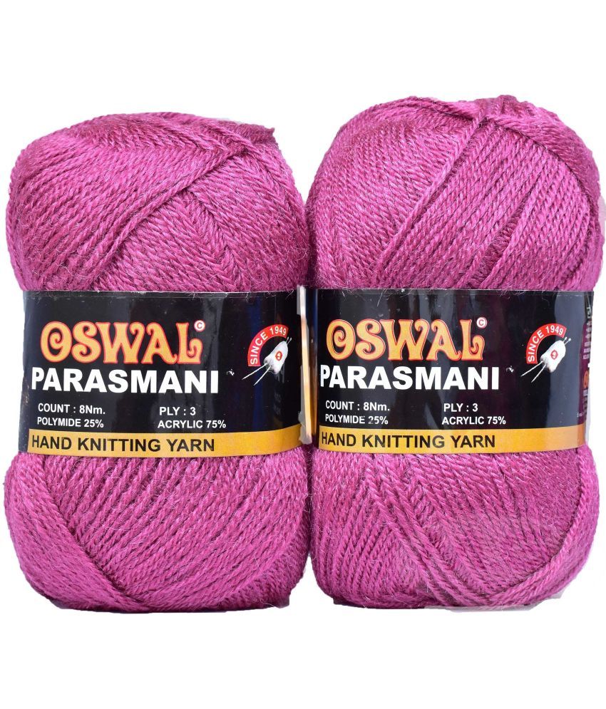     			Represents Oswal 3 Ply Knitting  Yarn Wool,  Rosewood/Rosy 200 gm Art-ACCB