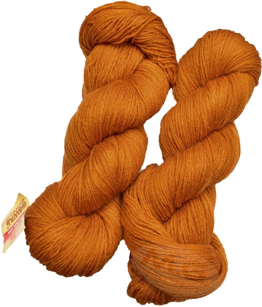     			Represents Oswal  3 Ply Knitting  Yarn Wool,  Mustard 300 gm ART - E