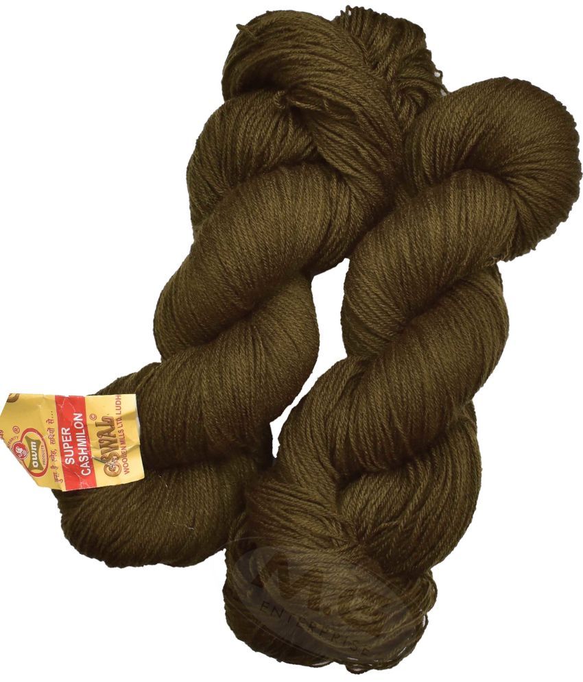     			Represents Oswal  3 Ply Knitting  Yarn Wool,  Mehndi 300 gm