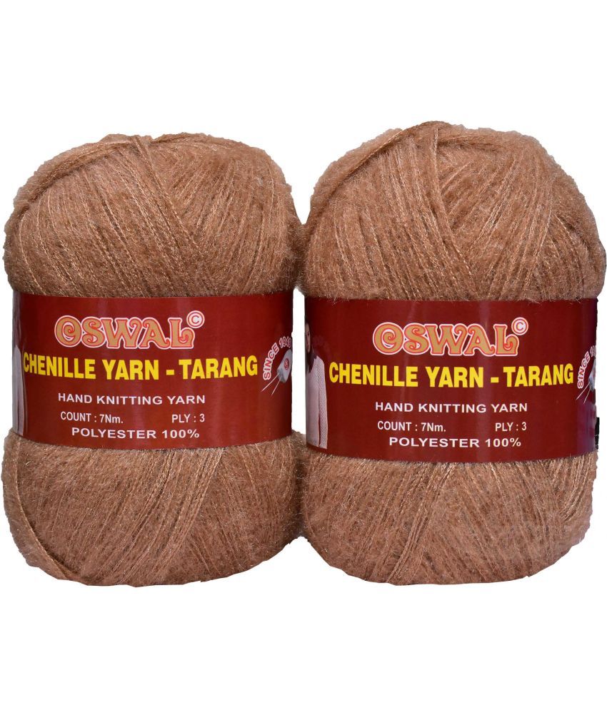     			Represents Oswal  3 Ply Knitting  Yarn Wool,  Brown 200 gm  Art-HEG