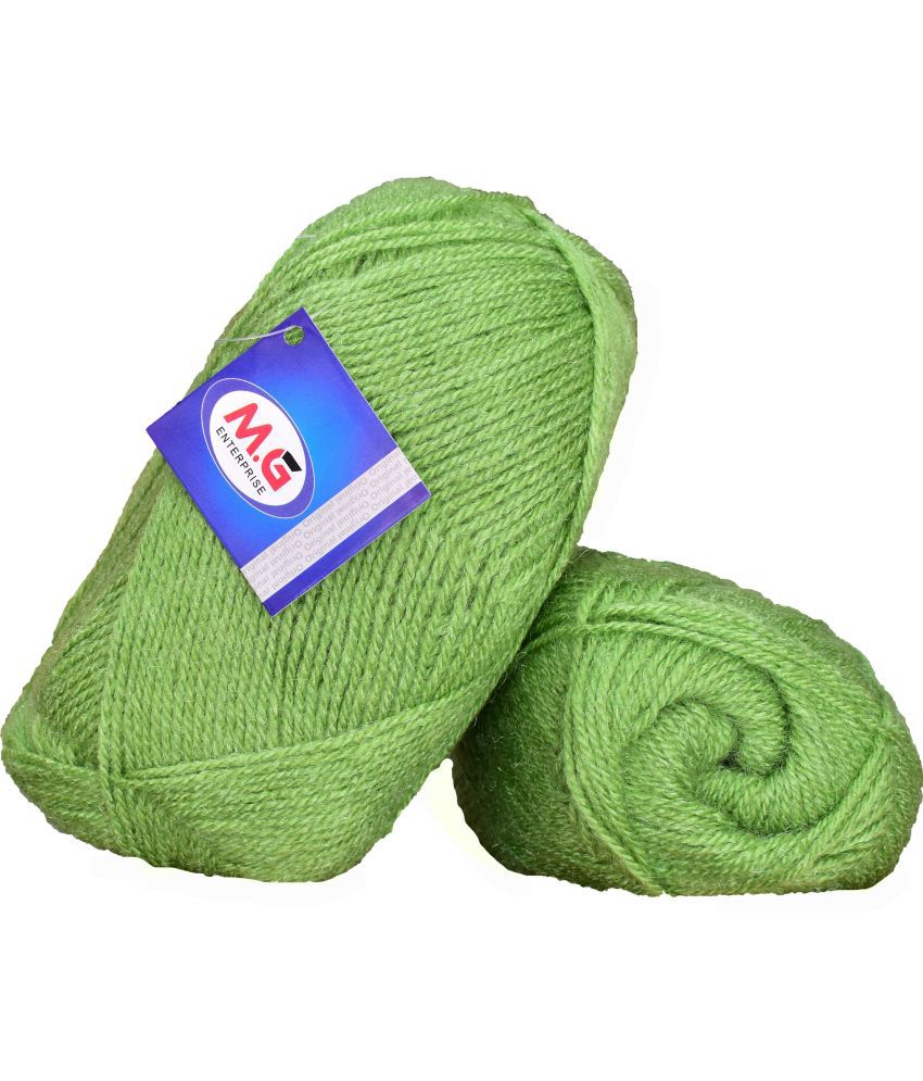     			Rosemary Apple Green (200 gm)  Wool Ball Hand knitting wool / Art Craft soft fingering crochet hook yarn, needle knitting yarn thread dyed