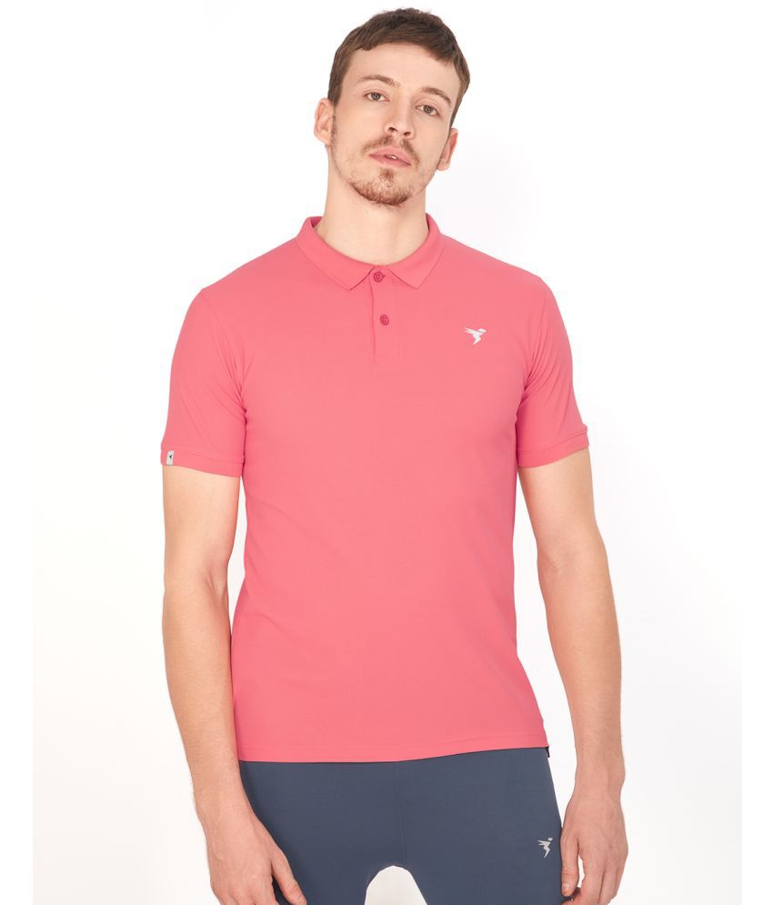     			Technosport Coral Polyester Slim Fit Men's Sports Polo T-Shirt ( Pack of 1 )