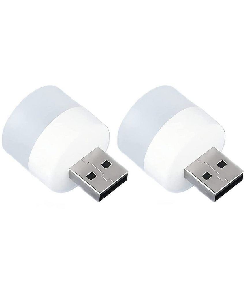     			USB Plug Mini Night Light Portable LED Eye Protection Reading Light/ Lamp (Set of 2)