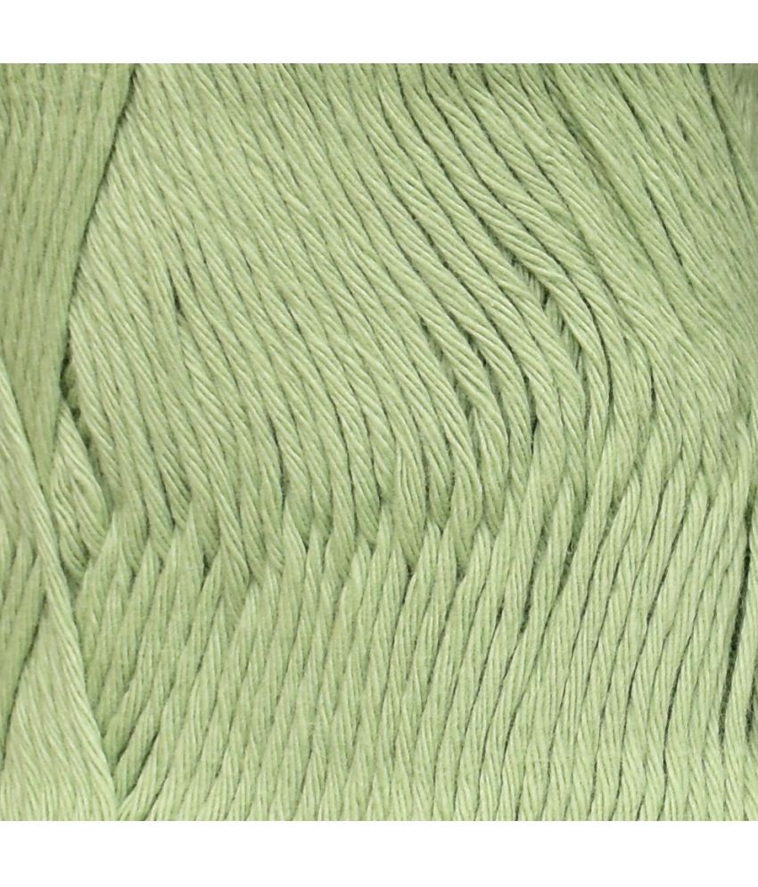     			VARDHMAN Cotton Crush 8-ply  Apple Green 600 gms Cotton thread dyed-GA Art-AFCE