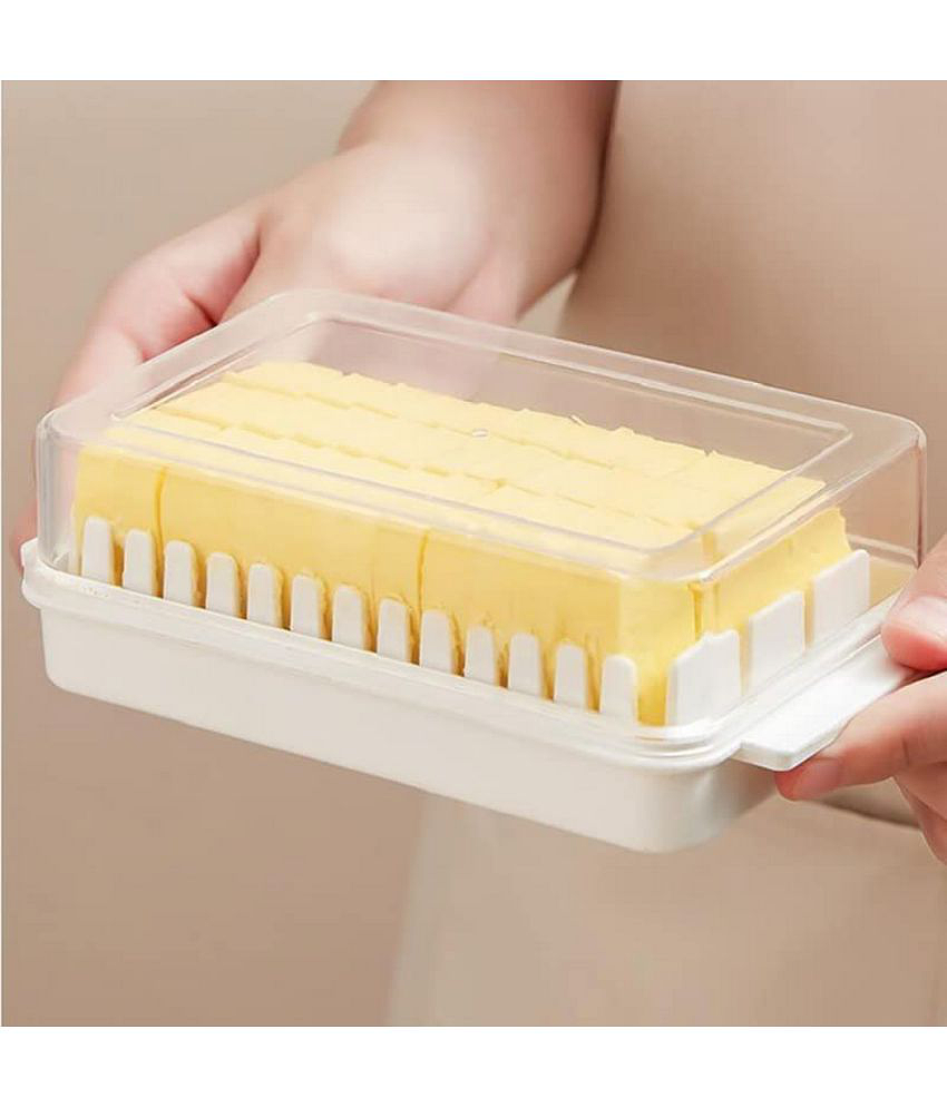 TISYAA Butter Cutting Box Plastic Assorted Bread Container ( Set of 1 ) - Assorted