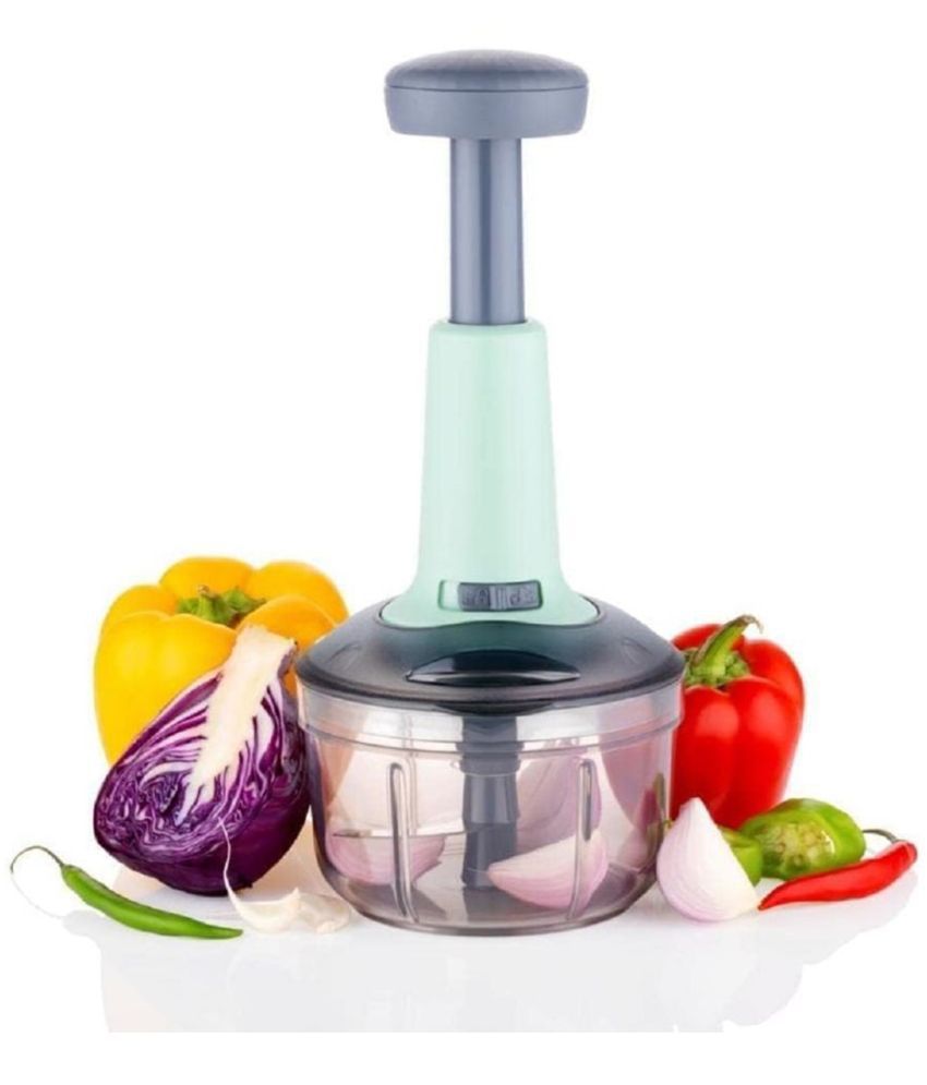     			Analog Kitchenware Multicolour Stainless Steel Mannual Chopper 650 ml ( Pack of 1 )