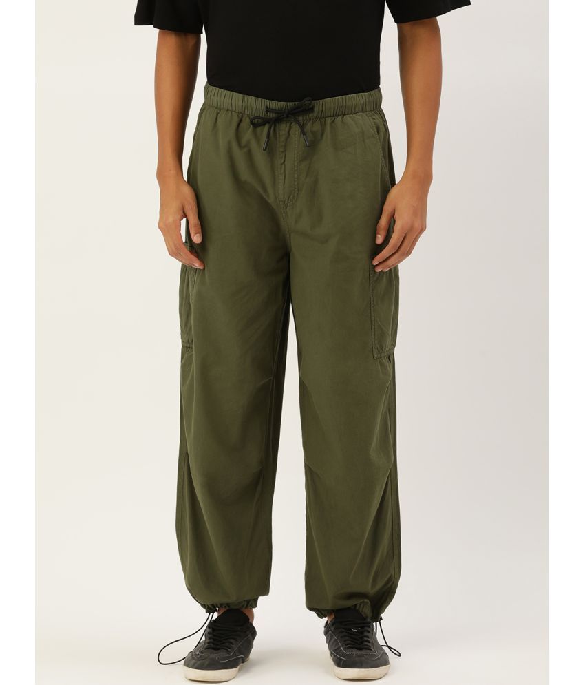     			Bene Kleed Loose Flat Men's Cargos - Olive ( Pack of 1 )