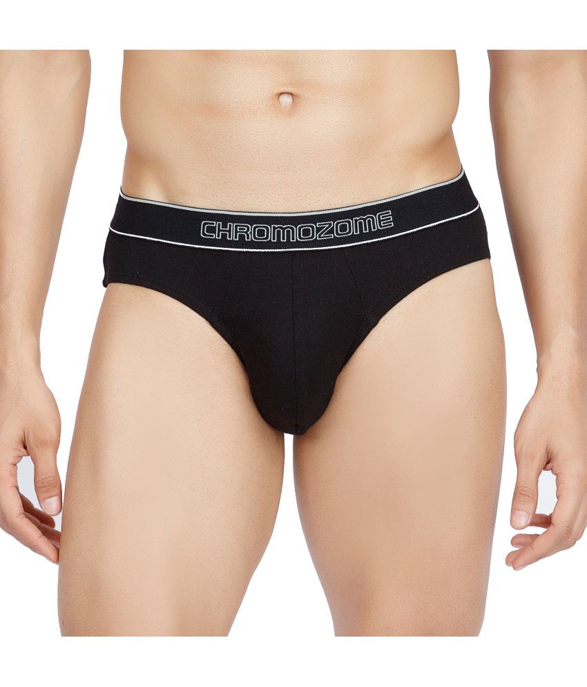     			Chromozome Black CZ 311 Briefs Cotton Men's Briefs ( Pack of 1 )