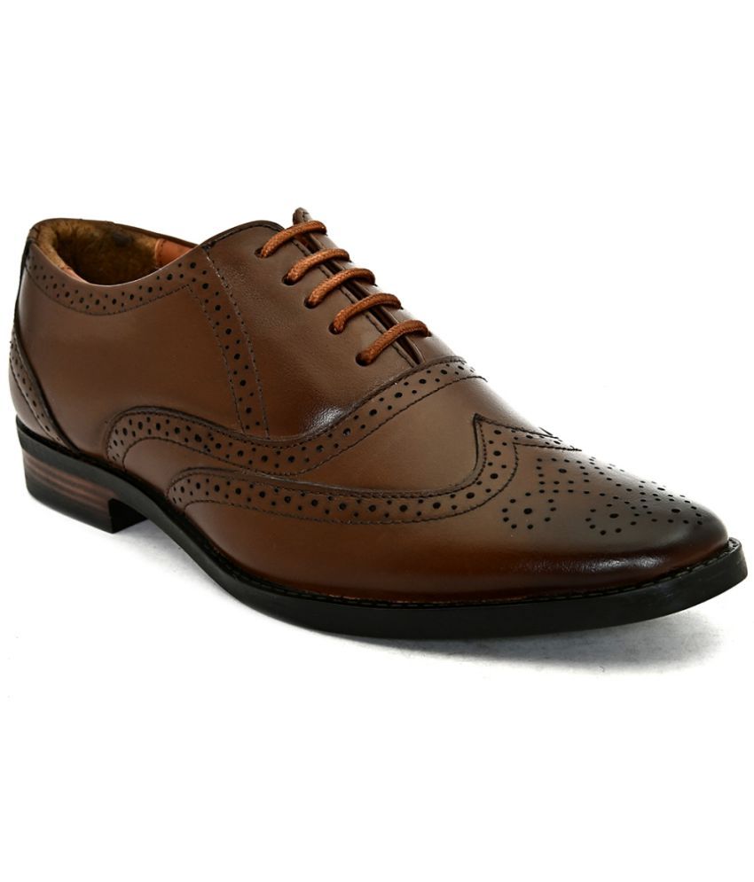     			Fashion Victim Brown Men's Brogue Formal Shoes