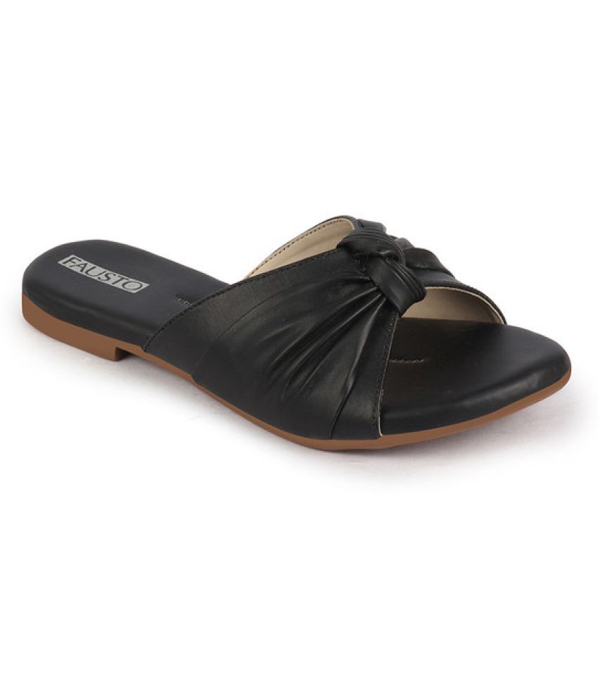     			Fausto Black Women's Flats