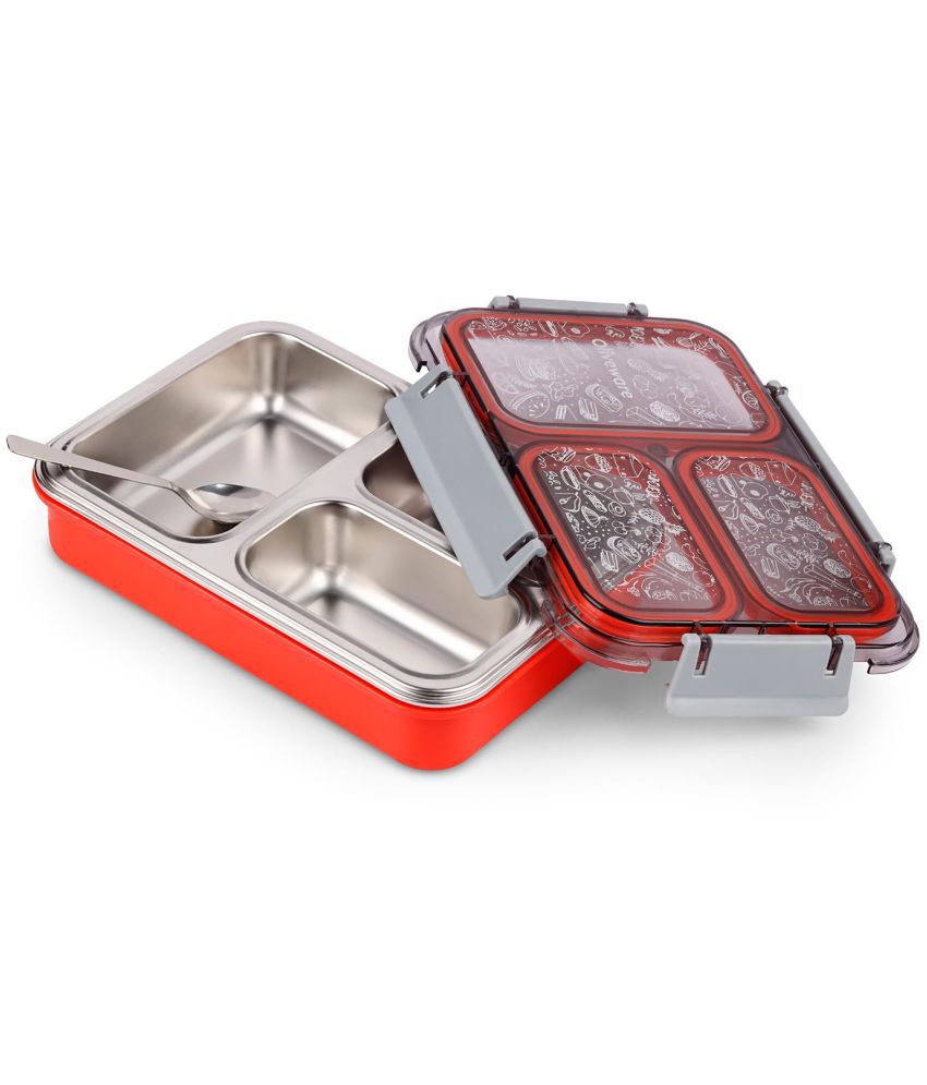    			Oliveware Stainless Steel Lunch Box 1 - Container ( Pack of 1 )